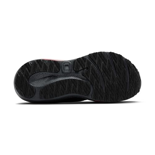 Supportive Running Shoe - Brooks Women’s Adrenaline GTS 24 - 8.5 Black/Ebony/Hot Coral
