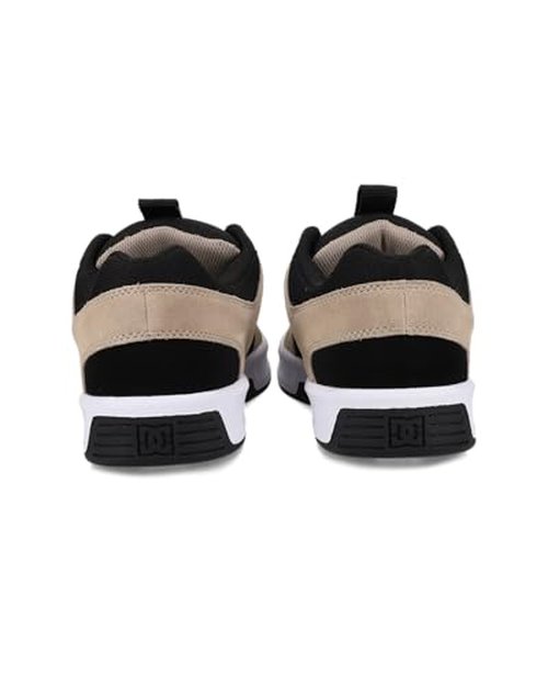 DC Men's Lynx Zero Skate Shoe, Black/Beige/White, 11.5