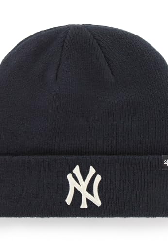 New York Yankees Knit Beanie Hat - Navy/Natural