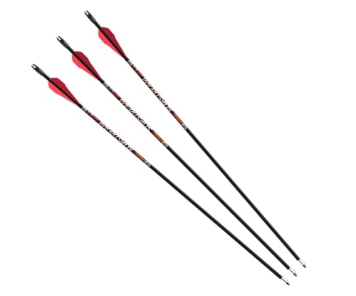 Barnett Slipstream Youth Archery Fiberglass Arrows - 3 Pack, 28 Inch Youth Arrows for Under 40lb Draw Weights - Perfect for Young Archers