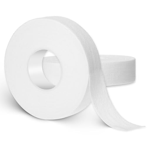 Athletic Finger Tape for Sports - 2 Rolls Cotton Support Tape - White