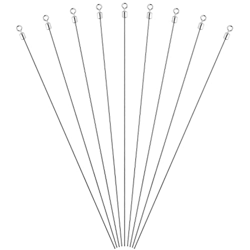 30 Pack Punch Wire 6" Stainless Steel Fishing Rig Parts - Dia. 0.03"