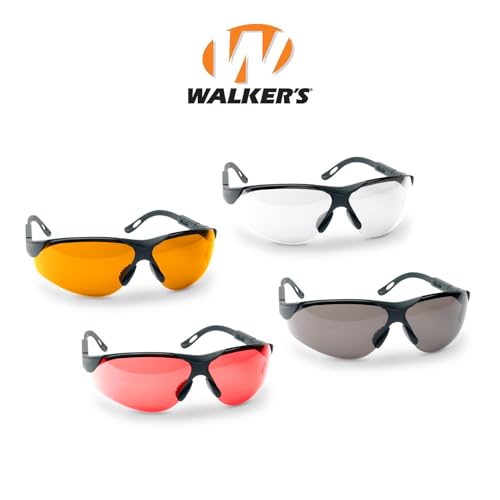 Impact-Resistant Sports Shooting Glasses - Amber, Adjustable Fit