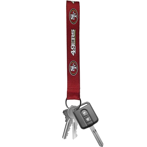 San Francisco 49ers Lanyard Key Chain - One Size Red