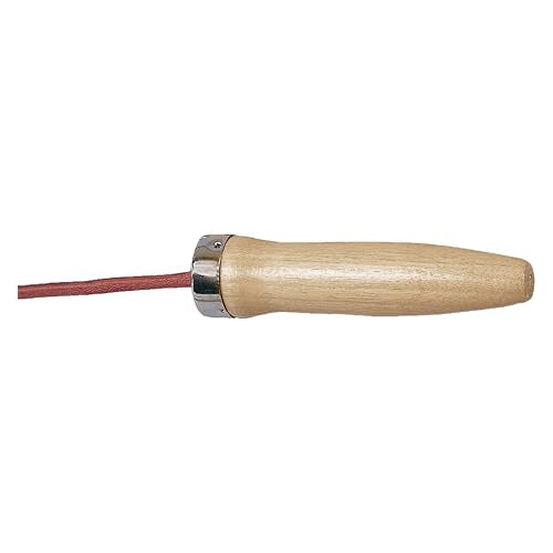 Champion Sports Heavyweight Leather Jump Rope 9.5 Ft with Wooden Handles