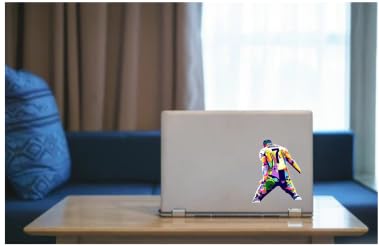 Soccer Player Sticker - Ronaldo 7 Celebration Vinyl Decal - 5"