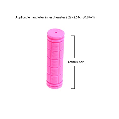Anti-Slip Rubber Bike Handlebar Grips for Kids - 120mm - Pink
