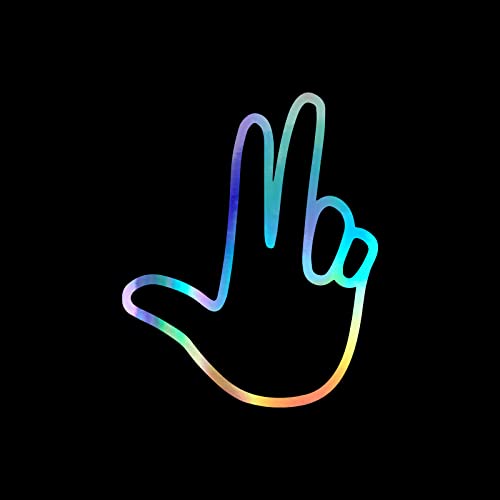 Wrangler Wave Decal Sticker - Holographic Vinyl - 4" x 4"