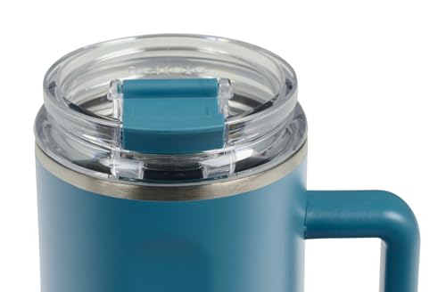 Igloo 36 Oz Stainless Steel Beer Mug - 1L Blue Vacuum-Insulated, Leakproof Lid