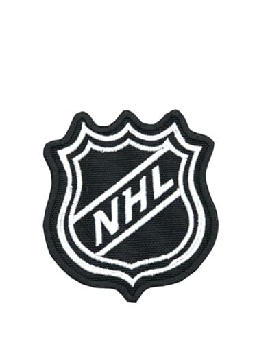Embroidered NHL Shield Logo Patch - Black