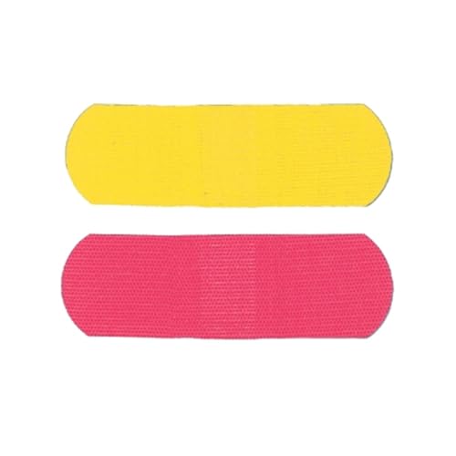Neon Adhesive Bandages - Sterile Plastic, 0.75 x 3 Inch, 50 Count