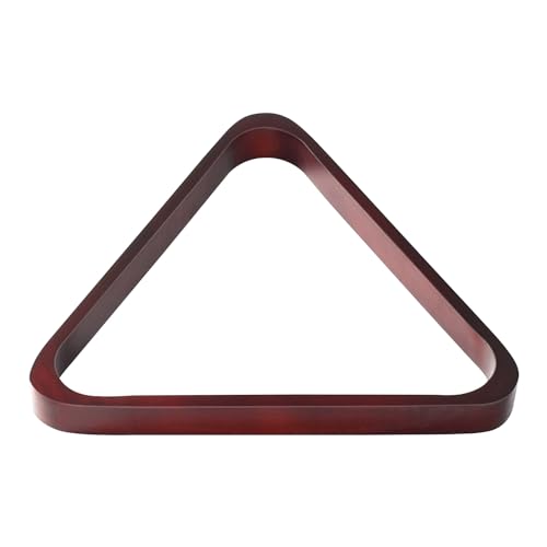 Solid Wood Pool Ball Triangle Rack - Burgundy, 2-1/4" Size