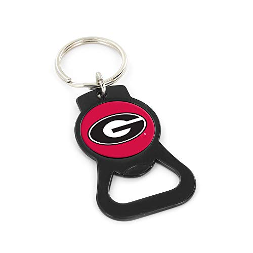 Bottle Opener Keychain - Georgia Bulldogs Team Colors