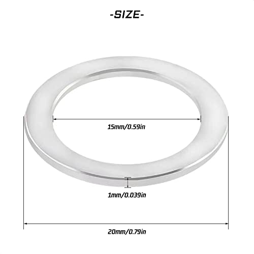 Stainless Steel Bike Pedal Washers - 10 Pack for Enhanced Stability