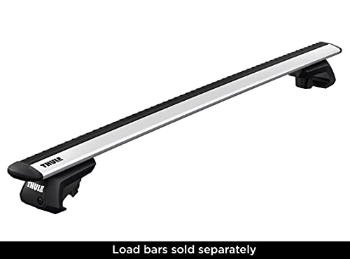 Evo Raised Rail Roof Rack Foot Pack - Easy Install, Black