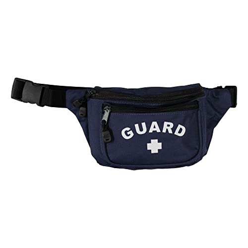 Kemp USA Navy Blue Water-Resistant Lifeguard Hip Pack First Aid CPR Kit