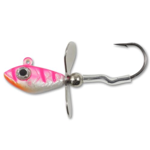 Whistler Jig Lure - UV Glo Perch, 3/8 Oz - Assorted Colors
