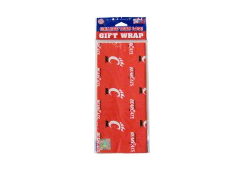 Cincinnati Bearcats NCAA Wrapping Paper - 3 Sheets