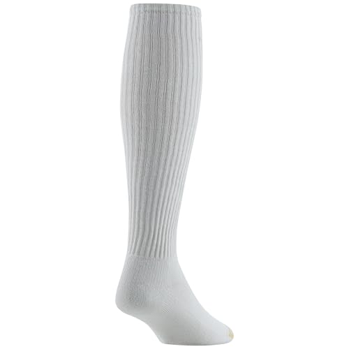 Gold Toe Men's Ultra Tech Over The Calf 3 Pack – Large White, 3-Pairs