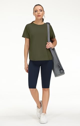 Women's Breathable Side Slits Athletic T-Shirt | Workout & Gym Top