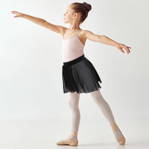 Girls Ballet Dance Skirt - Elastic Chiffon Wrap for 4-6 Years