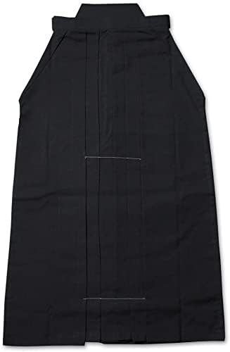 Black Kendo Hakama Pants for Martial Arts Large Size - Iaido, Aikido, Hapkido Uniform