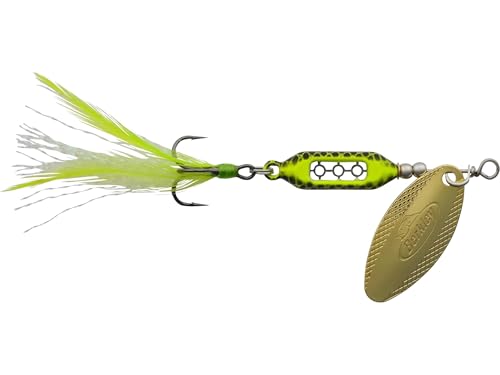 Dough Rider Sinking Spinnerbait - Chartreuse/Black - 1/16 oz, Hook Size 12