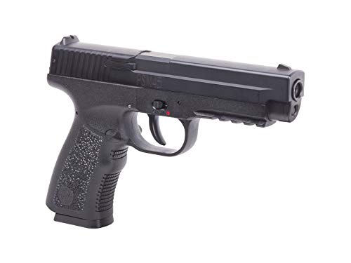 Spring-Powered BB Air Pistol with Metal Slide and Picatinny Rail