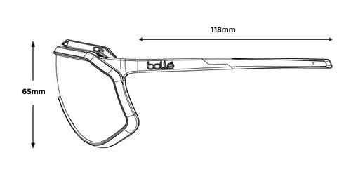 Bolle Chronoshield Rectangle Sunglasses, Multi, One Size