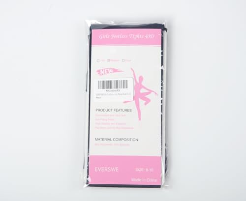 Girls' Ultra Soft Microfiber Footless Dance Tights - Navy Blue, 2-4T