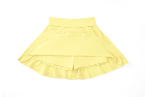 Girls Skort with Built-in Shorts, Fold-Over Waist, Sizes 6-16 | FOSTKU