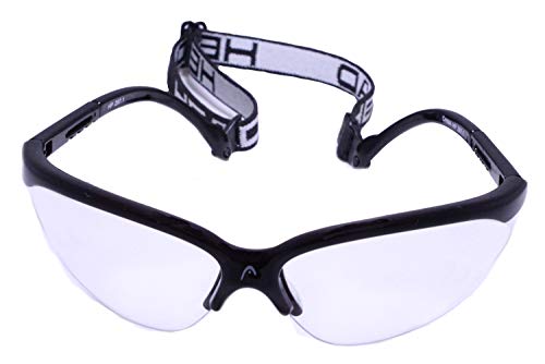 Racquetball Goggles - Pro Elite Anti-Fog & Scratch Resistant - Black