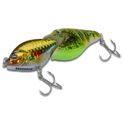 Single-Jointed Swimbait 3.5" Slow Sinking Fishing Lure - Pumpkinseed/Golden Shiner