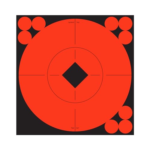 Self-Adhesive Orange Shooting Target Spots - 6"
