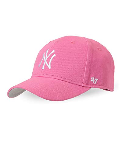 47 Yankees Baseball Cap Pink Rose Embroidered Logo Youth Hat - Size 8