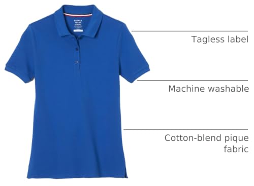 French Toast Women's Juniors Polo Shirt – Royal, Large
