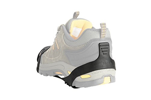 Ice Cleats with 10 Steel Studs for Enhanced Traction - Yellow, Small