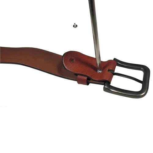 San Francisco 49ers Leather Belt for Men - Adjustable Up to 46 Inches