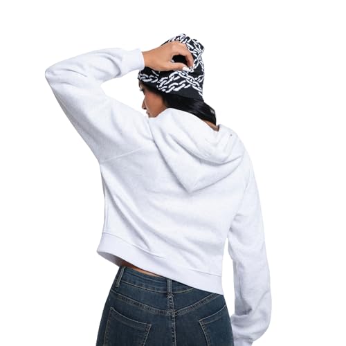 Y2K Graphic Chain Knit Beanie - Warm Winter Skull Cap for Adults