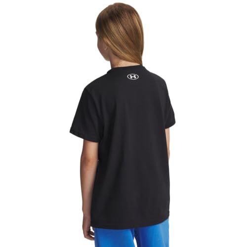 Kids Sportstyle Left Chest Short Sleeve T-Shirt - Large Black & White