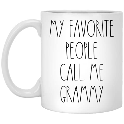My Favorite People Call Me Grammy 11oz Coffee Mug - Rae Dunn Inspired Gift