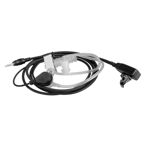 Retevis RB48 Walkie-Talkie Earpiece with Mic 1 Pin 2.5mm, Transparent Acoustic Tube, Compatible RB48 RT49 RT49B RT49P Two Way Radio, Walkie Talkie Headset(2 Pack)