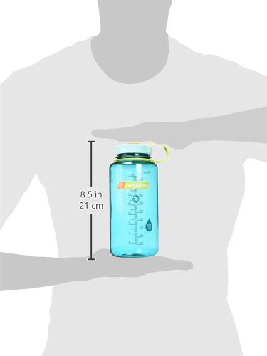 Nalgene 32 oz Wide Mouth Water Bottle Cerulean - Leakproof, BPA-Free, Durable