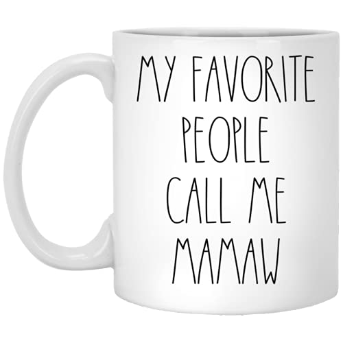 Mamaw Coffee Mug 11oz - Rae Dunn Inspired Personalised Gift
