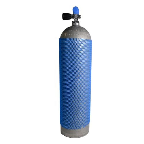 Universal Dive Tank Mesh Cover - Blue, Customizable Length, Scratch Protection