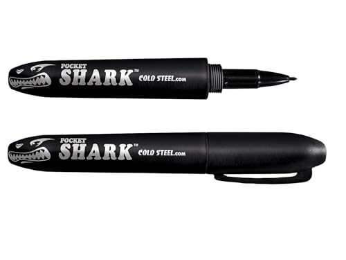 High Impact Pocket Shark Felt Tip Pen - Black Grivory