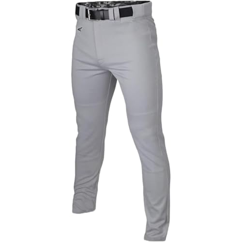Easton Mojo Baseball Pants for Men, Full Length Semi-Relaxed Fit, Small / Grey