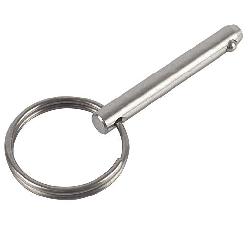 2 Pack Quick Release Pin - 1/4" Diameter, 2" Overall Length - Marine Grade 316 Stainless Steel
