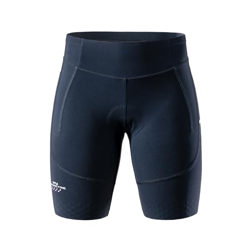 Women's Plus Size Triathlon Shorts with Pockets, 8-Inch Inseam