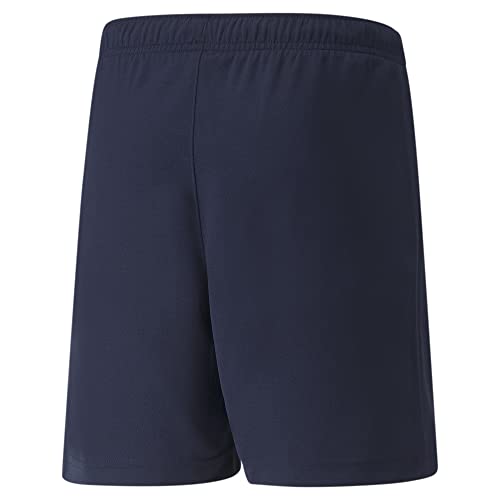 PUMA Kids TeamRISE Shorts – Red, Adjustable Waist, Moisture-Wicking